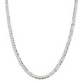thumbnail image 1 of 925 Sterling Silver 5.75mm Close Link Flat Curb Chain 22 Inch, 1 of 5