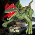thumbnail image 2 of Remote Control Dinosaur Toy Green Plastic 2.4G Five Direction Simulation Walking Robot With Sound Light For Kids Age 4 12, 2 of 9