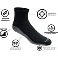 thumbnail image 3 of Dickies Men's 6pk Dri-Tech Ankle Socks - White (11740, Large), 3 of 5