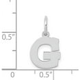 thumbnail image 4 of 14KW White Gold Small Block Letter G Initial Charm, 4 of 6