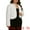 White, variant on DARING DIVA Women's Plus Size Faux Fur Long Sleeve Open Front Winter Coat 1X Black