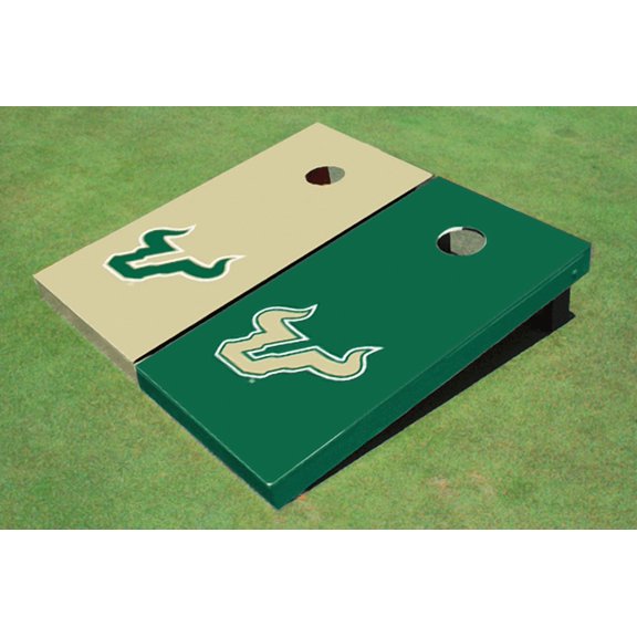 University Of South Florida Alternating Solid Cornhole Boards