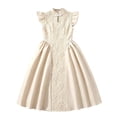 thumbnail image 3 of Tfken Soft Dresses Girls Comfy Holiday Travel Girls Tutu Dresses A Line Floral Decoration Party Fashion Children Cute Clothes Size 8 Years, 3 of 7