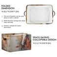thumbnail image 3 of Horses Painting Storage Bins Baskets With Handles Storage Box Clothes Organizer Organization Toys, 3 of 7