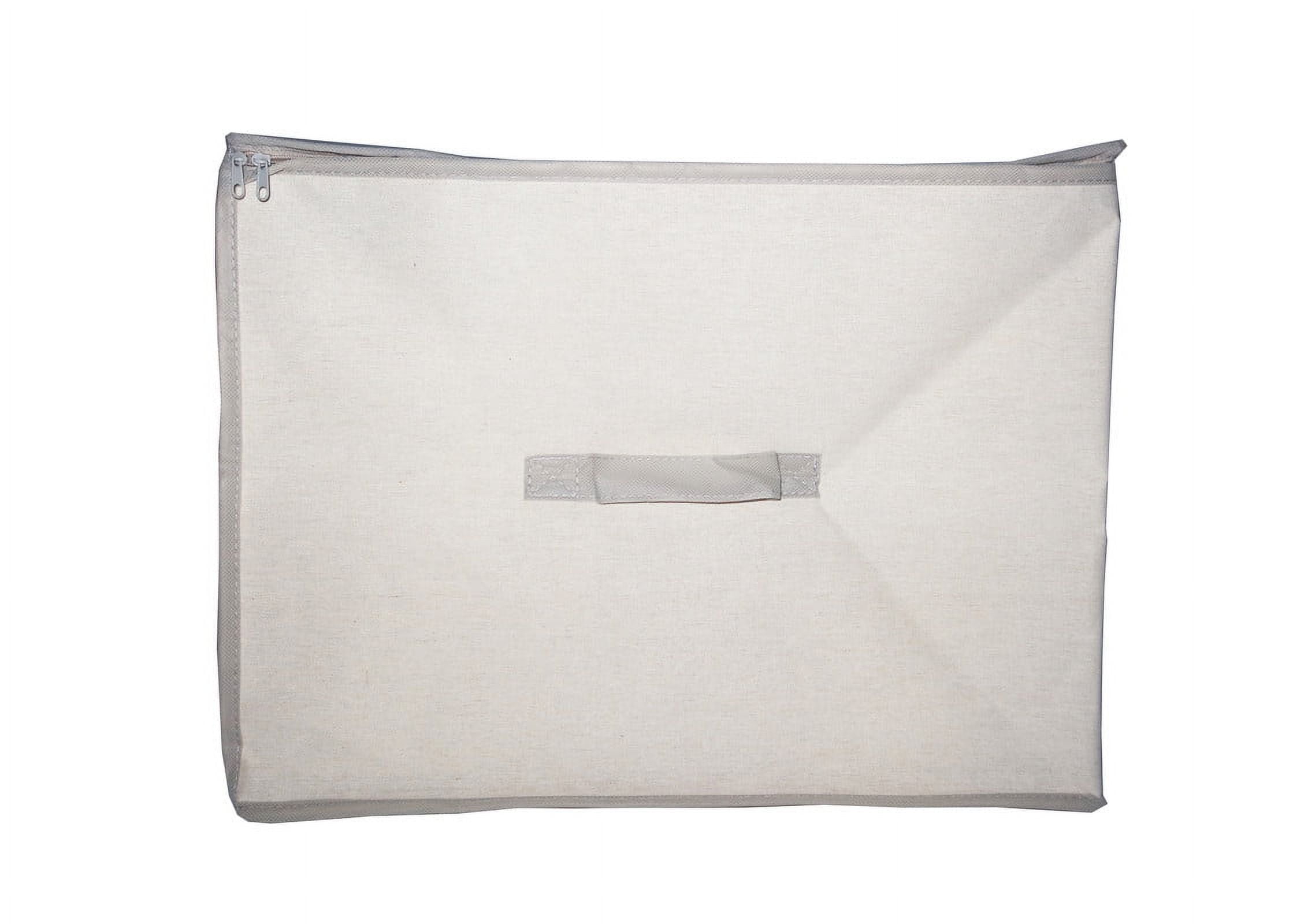 Mainstays Canvas and Clear Closet Storage Organizer Bag