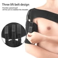 thumbnail image 4 of Adjustable Shoulder Brace Men Women Torn Rotator Cuff Pain Relief Compression Sleeve Wrap Recovery Shoulder Stability Support Strap -Black, 4 of 8