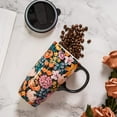 thumbnail image 6 of Topadorn Ceramic Mugs Porcelain Latte Tea Cup Coffee Mug with Gift Box,17oz. Flowers, 6 of 9