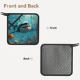 thumbnail image 2 of Sikiie Realistic Ocean Shark Pot Holders Kitchen Insulation Mats Heat Resistant Pot-Holder Oven Anti-Scald Pads for Cooking Baking, 7.1*7.1inch, 2 of 8