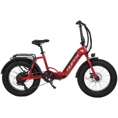 Huffy 20" Centuric Folding Fat Tire Electric Bike, Red, 36V, 35-W, UL 2849 Compliant