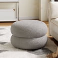 thumbnail image 5 of Circle Chair Desk Modern Footstool, Small Round Vanity Stool, Couch Bedside Foot Rest For Living Room Bedroom Study (B), 5 of 9