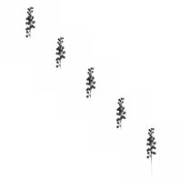 XJGHHSY 5 Pack Artificial Blue Berry Stems Christmas Red Berries Holly Berry Branches 9.8 inch Faux Berry Picks for Floral Arrangements Christmas Tree Holiday Xmas Ornaments,Blue