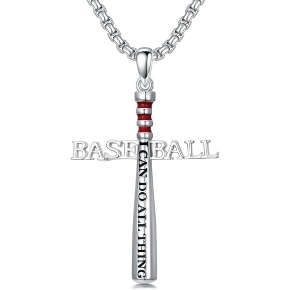 THOYAS Crucifix Pendant Necklaces For Men Women Sterling Silver Cross Pendant With Stainless Steel Chain Religious Christian Jewelry Unisex Necklace For Father Christimas