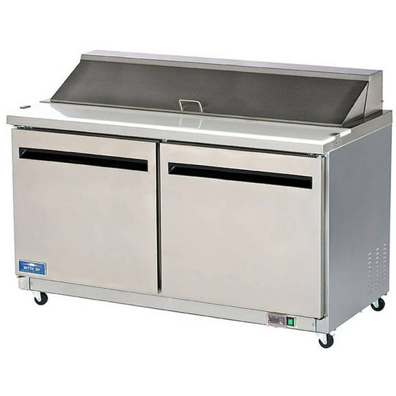 Arctic Air AMT60R 61.25-Inch 2-Door Mega Top Refrigerated Sandwich/Salad Prep Table, 115v
