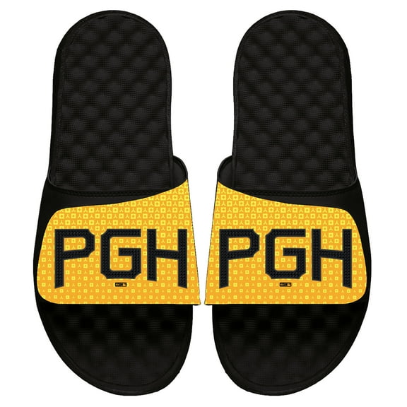 Youth ISlide Black Pittsburgh Pirates 2023 City Connect Slide Sandals