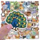 thumbnail image 3 of 100 pegatinas de animales ZHAOCHENG de vinilo impermeables, 3 of 5