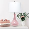 thumbnail image 4 of Lalia Home LHT-4005-RP Droplet Table Lamp with Fabric Shade, Rose Pink, 4 of 6