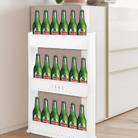 Hilitand 3 Tier Mobile Shelving Unit Organizer Mobile Shelving