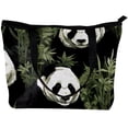 thumbnail image 2 of Panda Stylish Canvas Leather Mix Handbag for Women | Twill Sponge Jeanette Material | 30x10.5x39cm Size | Fashionable Tote Bag for Everyday Use, 2 of 5