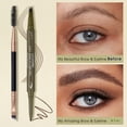 thumbnail image 2 of Lápices de cejas UCANBE de doble punta con brocha en espiral, color marrón oscuro, 2 of 8