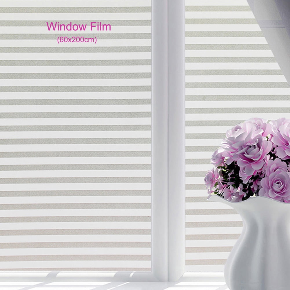 PVC Printing Adhesive Bathroom Window Sticker Waterproof Cover Glass Window Film 60cm x 200cm