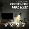 thumbnail image 3 of Globe Electric LED Integrated Goose Neck Desk Lamp w/USB Port and Organizer, 3 of 9