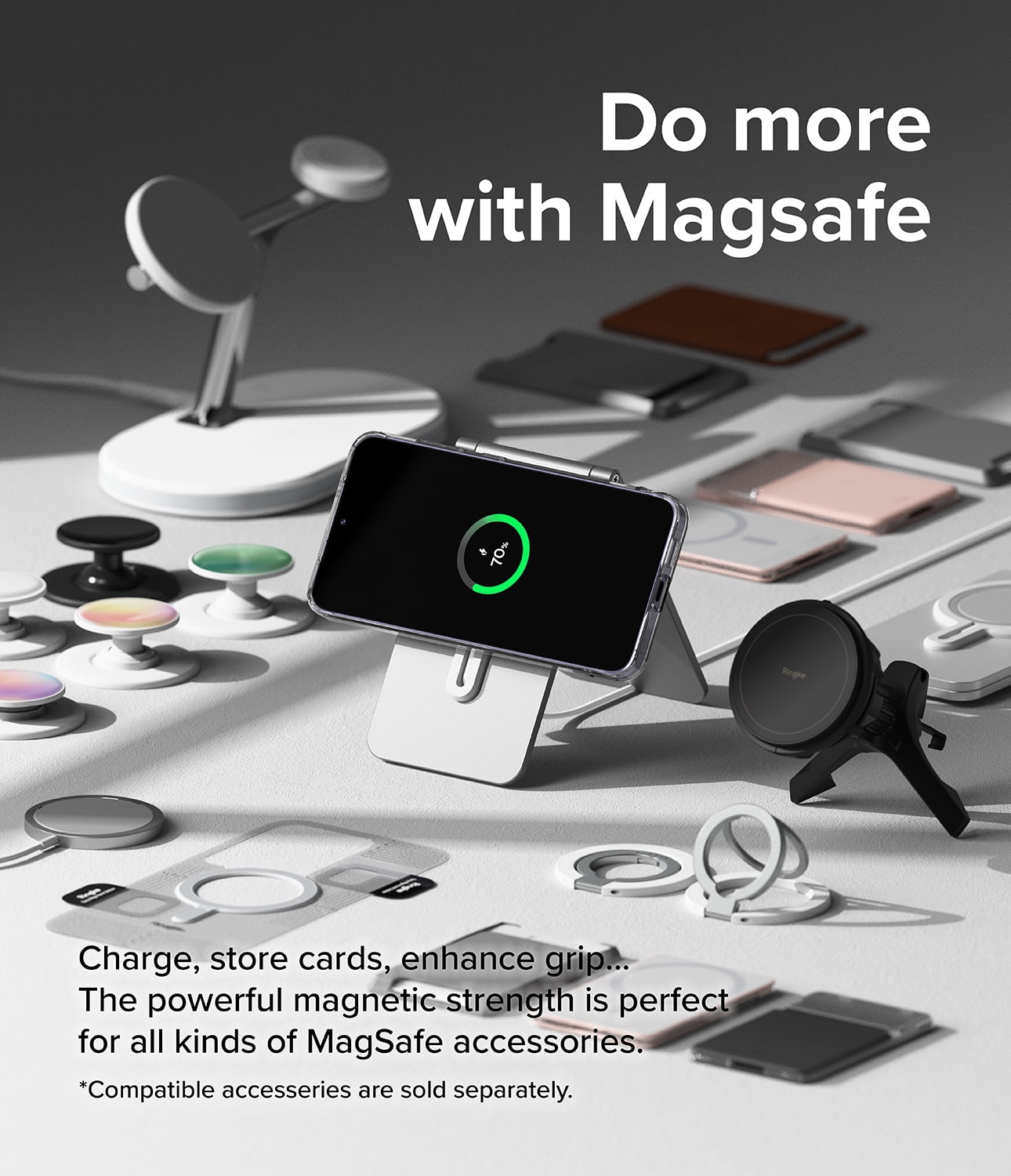 Samsung Galaxy S24 Plus Ringke [Fusion Magnetic] Clear Shockproof Heavy Duty Anti-Yellowing Case
