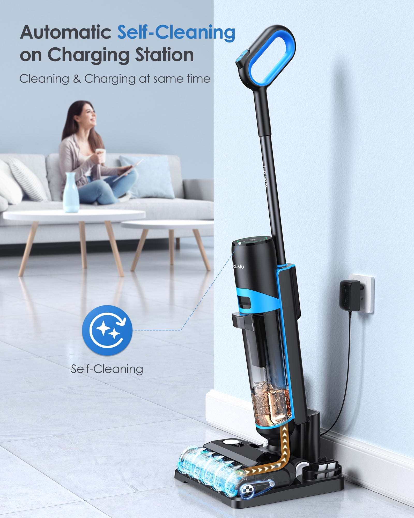  Lubluelu Wet Dry Vacuum Cleaner, Cordless Vacuum and