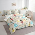 thumbnail image 3 of Manfei Kawaii Western Princess Bedding Comforter Set 7 Pieces for Girl, Xmas Tree Snowflake Full Bedding Set, Winter Christmas Theme Reversible Fitted Sheet Flat Sheet, Super Cozy Room Decor, 3 of 7