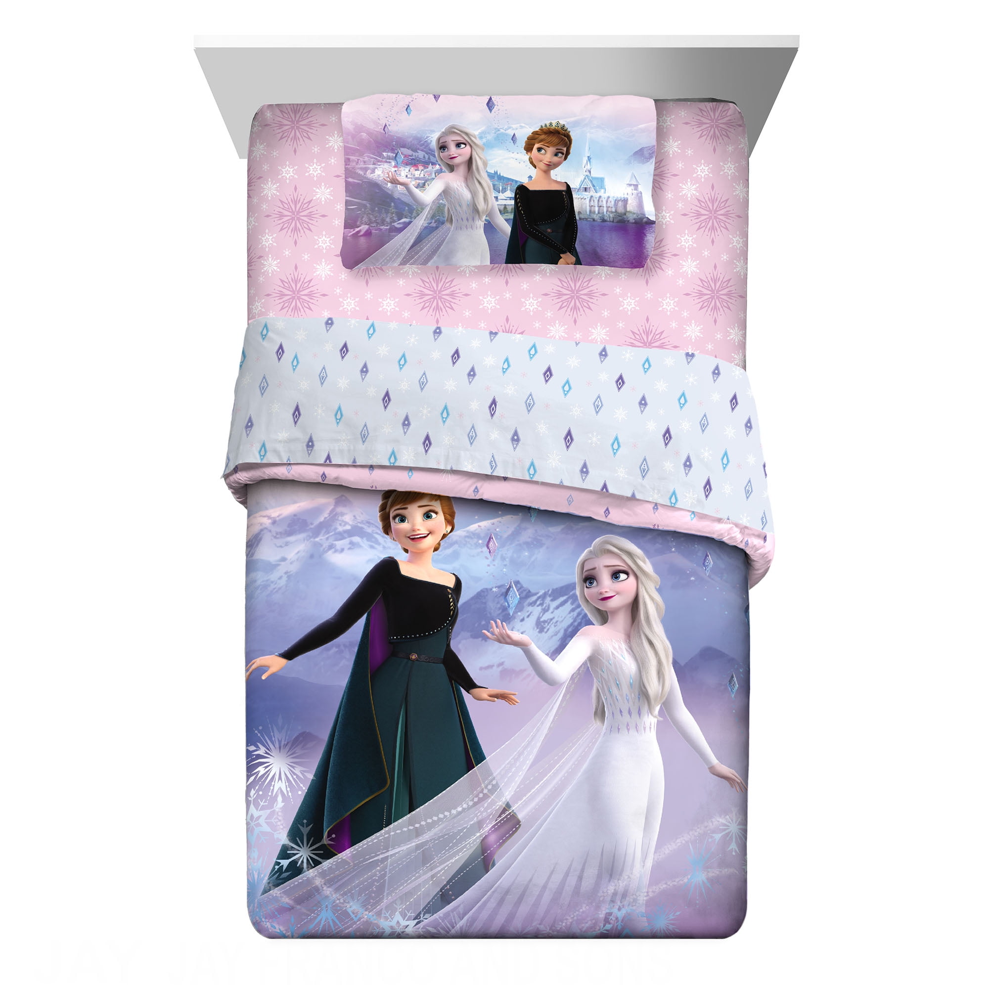 Disney’s Frozen 2 Kids Bed in a Bag Bedding Set w/ Reversible Comforter & Sheet 