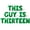 Green, variant on Letter Balloons - THIS GUY IS THIRTEEN 16" Inch Alphabet Letters Foil Mylar Balloon 13th Birthday Party Banner (Gold)