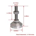 thumbnail image 3 of Pour M12 Filetage Joint en Acier Inoxydable Fixe Pieds Réglables Pad 5cm Dia WS2684, 3 of 5