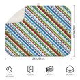 thumbnail image 2 of Large microfiber boho dish drying mat 18x24 Inch, foldable and durable, perfect for busy kitchens and coffee bars, 2 of 5
