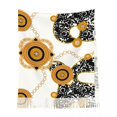 thumbnail image 6 of Personalized Printed Golden Chains And Spotted Long Pile Fringe Men Scarf Women'S Anti Chill Scarf, 6 of 7