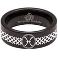 thumbnail image 5 of Pisces Tungsten Carbide Ring, 5 of 9