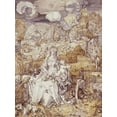 thumbnail image 2 of Durer, Albrecht 25x32 Black Ornate Wood Framed with Double Matting Museum Art Print Titled - The Virgin with Animals, 2 of 4