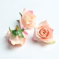 thumbnail image 3 of 10 piezas de 5,5 cm de cabezas de rosas artificiales de seda para flores rosado, 3 of 9