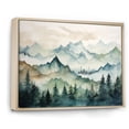 thumbnail image 3 of Designart "Japan's Verdant Summit" Extra Large Landscapes Framed Wall Art - Traditional Green Japan Bedroom Framed Canvas Wall Art, 3 of 7