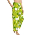 thumbnail image 2 of Daiia Green Apple Women's Sleep Pant with Pockets and Drawstring,Pajama Pants-XX-Large, 2 of 9