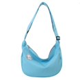 thumbnail image 1 of Bolso de hombro de lona de gran capacidad para mujer, bolso cruzado informal de moda simple de color sólido para primavera y verano, 1 of 6
