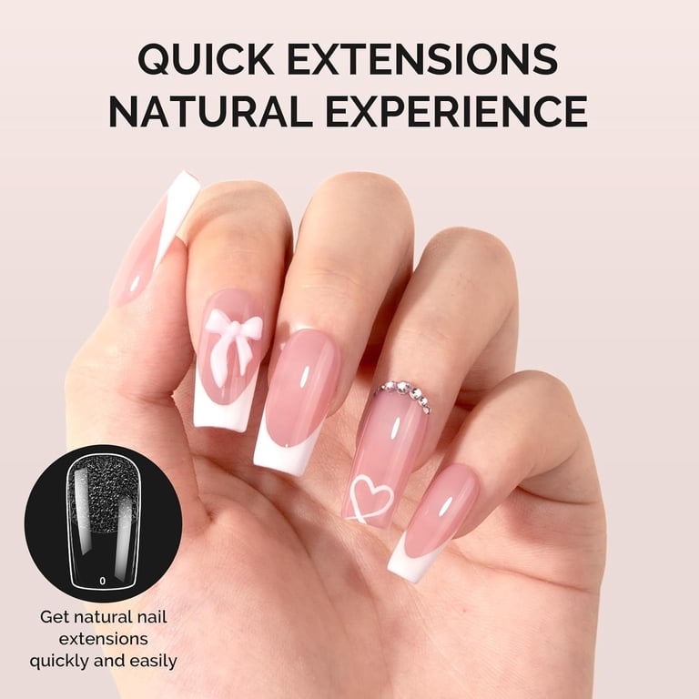 MelodySusie Medium Square Nail Tips, 300Pc Clear Acrylic photo 4