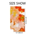 thumbnail image 3 of GZHJMY Bathroom Hand Towels Set of 2, Orange and Flowers Soft Microfiber Face Towel, Quick Dry Kitchen Dish Towels, 30x15 Inch Anniversary Decorative Towels for Home, 3 of 6
