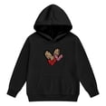 thumbnail image 3 of Toddler Girls Valentine'S Day Hoodie Jogger With Leopard Heart Print Two Piece Outfit Kids Sets Clothes, 3 of 6