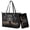 Black-Rottweiler, variant on Turtle Print Tote Handbag for Travel, Waterproof Leather Shoulder Handbag with Adjustable Strap, Lightweight Satchel Purse with Wallet for Travel