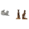 thumbnail image 1 of Figura de escritorio,Estatua de gato,linda estantería,escritorio,decoración del hogar,Figura de mesa,Estatua de gato sujetalibros para oficina,decoración del hogar,Escultura Sujetalibros, 1 of 8