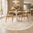 Round Rugs 9ft Living Room Circle Area Rug 9x9 Beige Vintage - Walmart.com