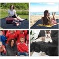 thumbnail image 2 of RedSwing Waterproof Stadium Blanket for Cold Weather, Soft Warm Fleece Camping Blanket Windproof for Outdoor Picnic Sports, 79x79inch Extra Large, 2 of 9