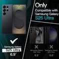 thumbnail image 2 of JETech Slim Fit Case for Samsung Galaxy S25 Ultra 5G, Camera Lens Full Protection, Soft TPU Thin Protective Phone Cover with Matte Finish, Shockproof (Titanium Black), 2 of 6