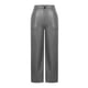 thumbnail image 4 of Pincandy Women's Solid Color Casual Pants with Leather-Look Buttons - Elastic Waist, Zipper Fly, Loose Wide Leg Fit with Pockets, Stylish Addition to Your Wardrobe, 4 of 7
