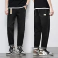 thumbnail image 3 of Pantalones vaqueros rectos para hombre, ropa de trabajo, pantalones vaqueros holgados y holgados para hombre, pantalones azul claro originales 2024, moda coreana grunge Y2k retro, 3 of 5