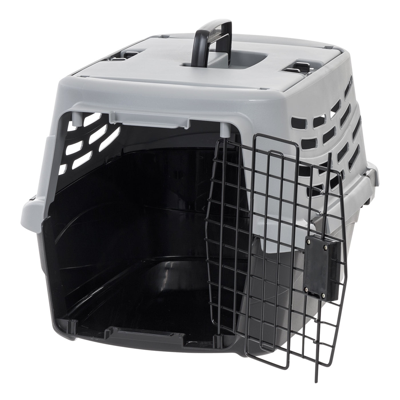 IRIS 23" Small Pet Travel Carrier with Front and Top Access, 2-Door Top Load